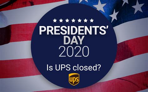 Is ups open on president - Major chains, like Target and Walmart, will remain open and observe their regular hours on February 20 this year. Most locally owned retailers will be open during normal hours too, so you're in ...